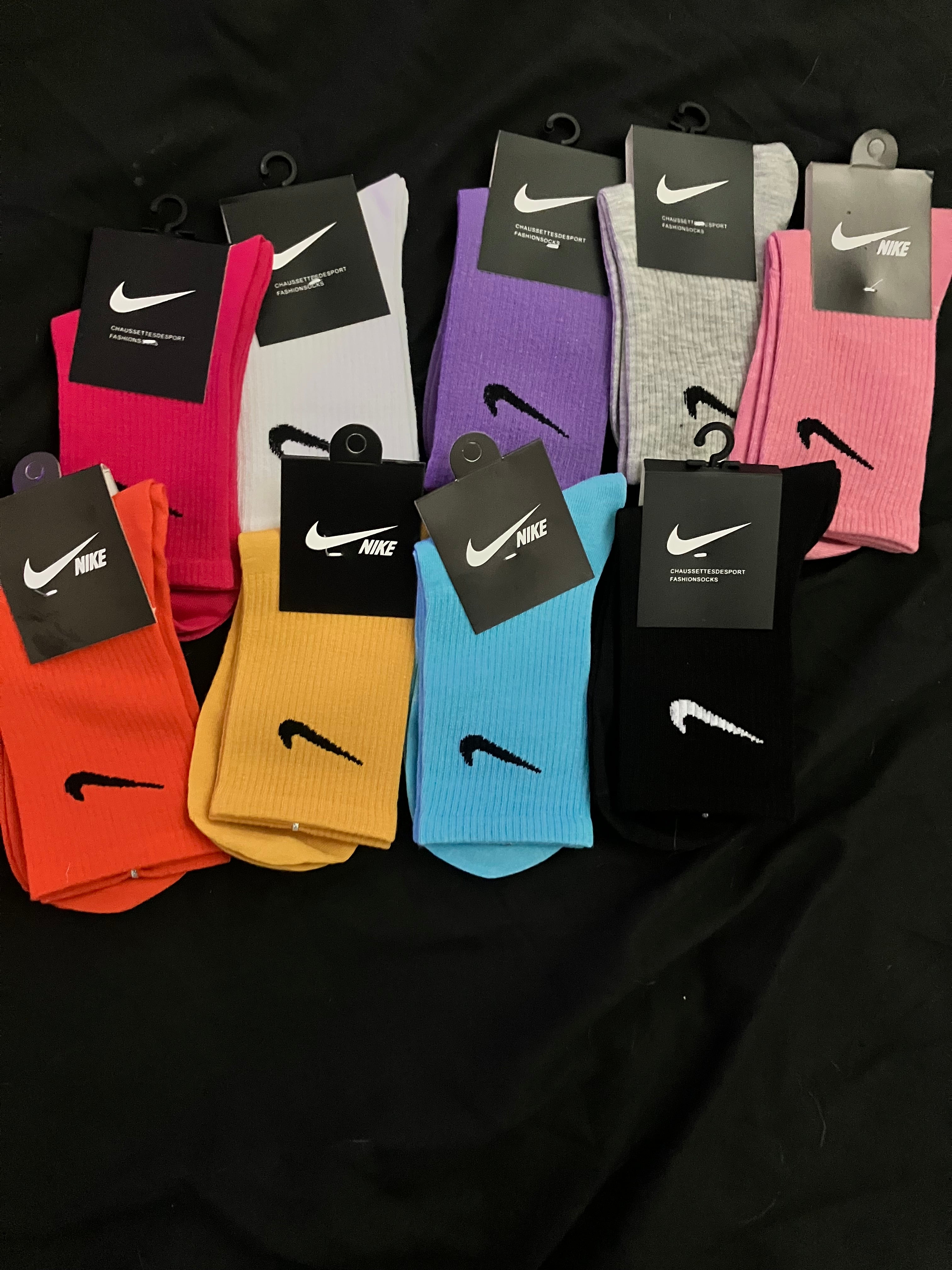 Nike Mid Calf Sport Mulit Color 3 Pair's